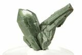 Green, Hedenbergite Included Quartz Cluster - Mongolia #255805-1